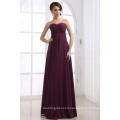 ED001 New Arrivals Strapless Simple Mother Dress Purple Elegant Chiffonlong evening dress Custom Make